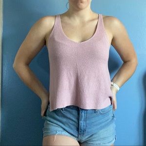 F21 Pink Knit Tank